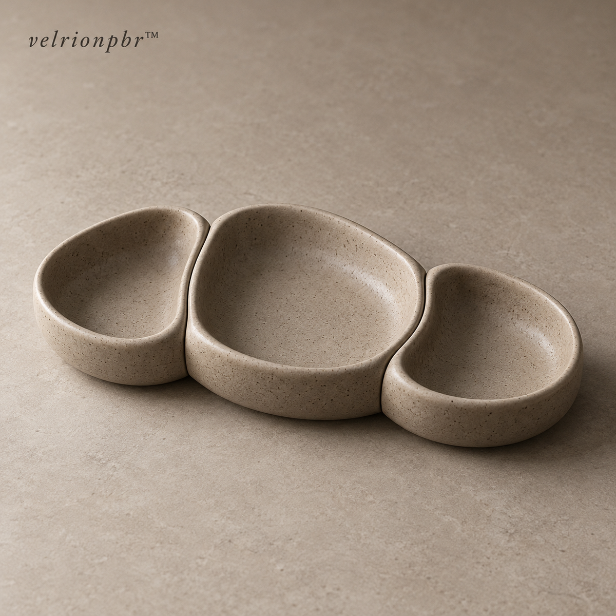 Velrionpbr Pebblelink Modular Condiment Pod Trio, main product view