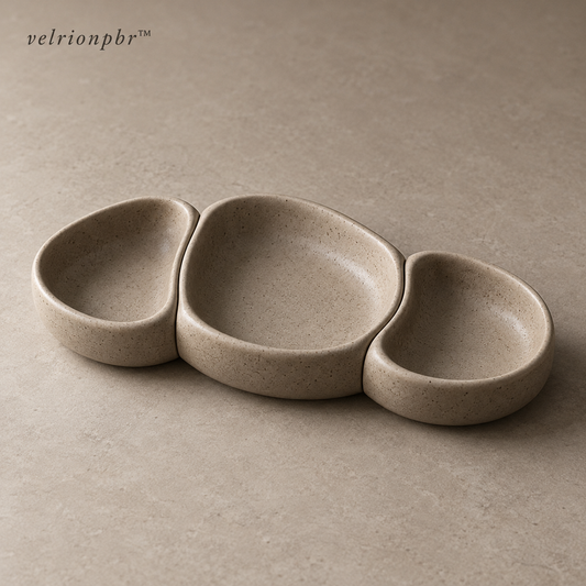 Velrionpbr Pebblelink Modular Condiment Pod Trio, main product view